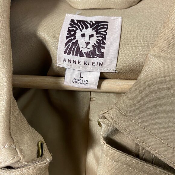 Anne Klein Belted Utility Blazer Jacket Large - Picture 6 of 7